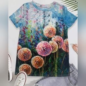 Trendy Plant Lover Dandelion Casual Tshirt - XXL